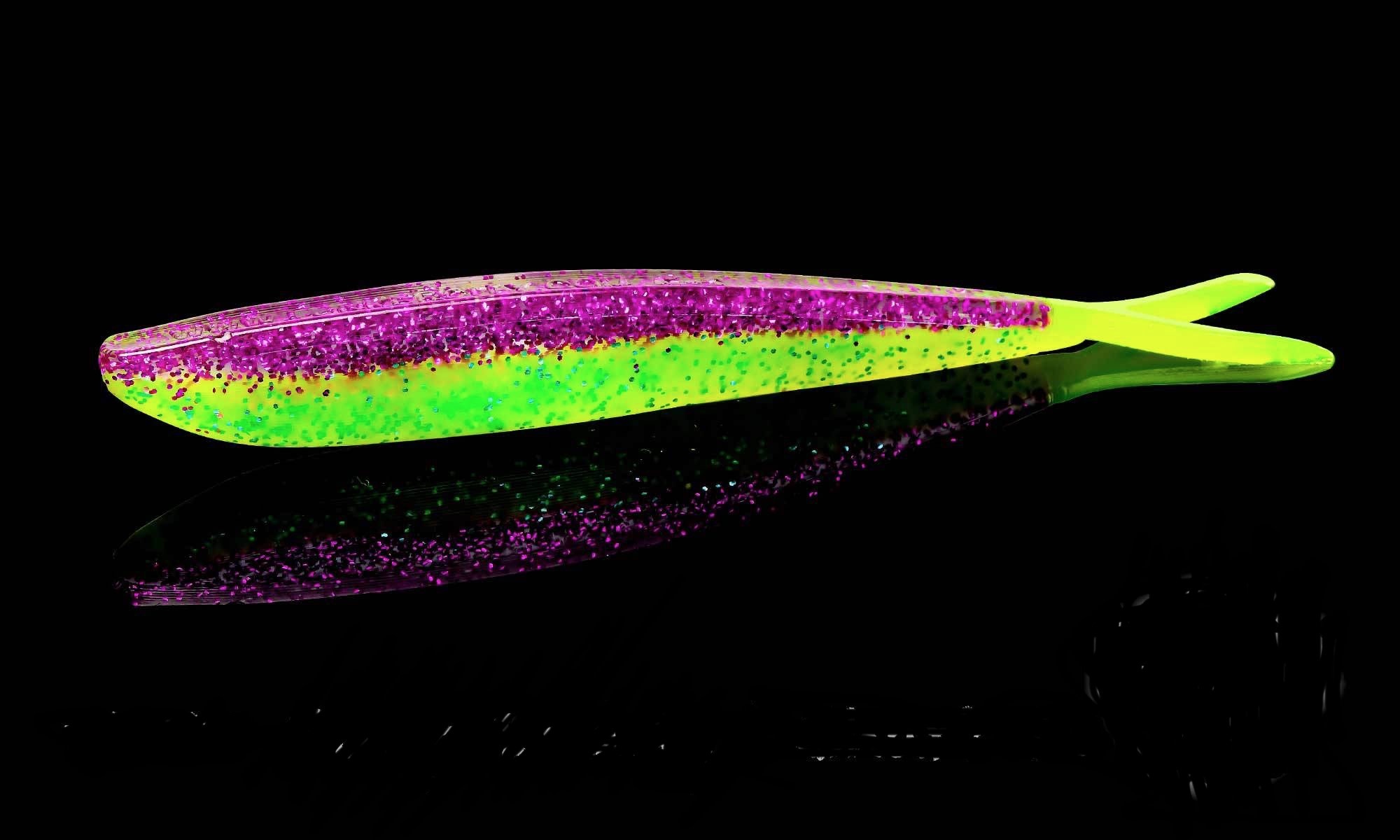 Lunker City Fishing Specialties Fin-s 4" Pimp Daddy/Chartreuse Tail #280