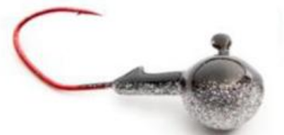 Marsh Tackle Jig Head Minnow Black Antifreeze 1oz. 3-pk.