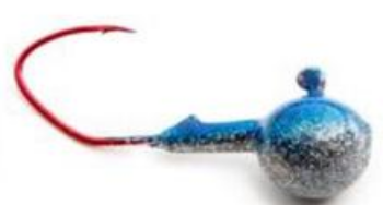 Marsh Tackle Jig Head Minnow Blue Ice 5/8oz. 3-PK