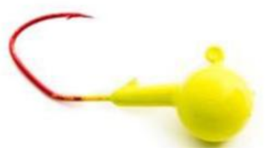 Marsh Tackle Jig Head Minnow Chartreuse 3/4 oz. 3-PK.*