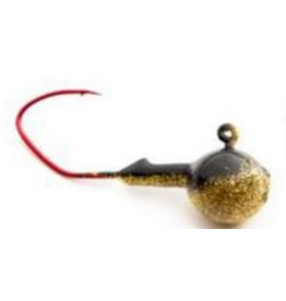 Marsh Tackle Jig Head Minnow Gold Purple Shiner 1oz. 3 pk.