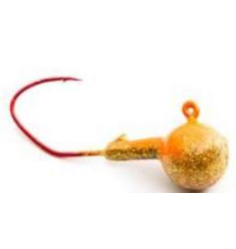 Marsh Tackle Jig Head Minnow Orange/Gold Glitter 3/4 oz. 3-PK.*