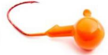 Marsh Tackle Jig Head Minnow Orange 1 oz. 3pk.