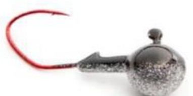 Wicked Custom jigs Jig Round Black Ice 3/4 oz. 3pk.