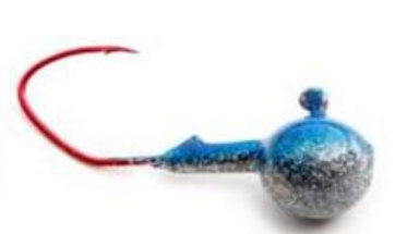 Wicked Custom jigs Jig Round Blue/Silver 1oz. 3pk.