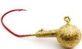 Wicked Custom jigs Jig Round Gold Ice 1oz. 3pk.