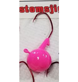 Wicked Custom jigs Jig Round Hot Pink 1 oz. 3 pk.