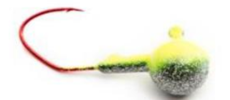 Wicked Custom jigs Jig Round Chartreuse Ice 1 oz. 3pk.