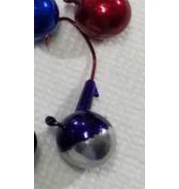Wicked Custom jigs Jig Round Purple Chrome 3/4 oz. 3pk.