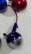 Wicked Custom jigs Jig Round Purple Chrome 3/4 oz. 3pk.