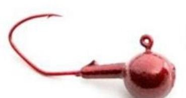 Marsh Tackle Jig Round Ruby Red 1oz. 3pk.