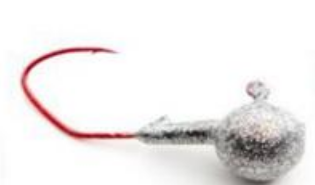 Wicked Custom jigs Jig Round Silver Ice 5/8oz. 3pk.