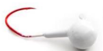 Domka Jig Round White 5/8oz. 3pk.