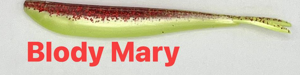 Lure Lipstick Lure Lipstick Split Tail 4" Bloody Mary