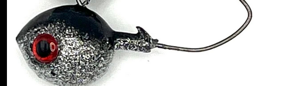 Marsh Tackle Jig Head Minnow Black Ice 1 oz. 3pk.