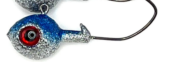 Marsh Tackle Jig Head Minnow Blue Ice 1 oz. 3pk.*