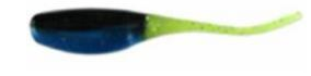 SP STINGER SHAD 8PK BLACK BLUE CHARTRUESE