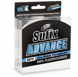 sports specialist SUFIX ADV FLO LEADER 25 YD 10# CLEAR