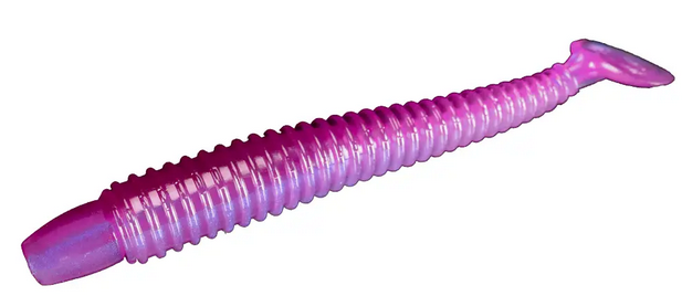 Lunker City Fishing Specialties Swimmin Ribster 4" Pro Purple #222
