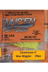 Thump'Em Wax Wiggler 1" Chartreuse*/