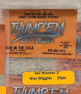 Thump'Em Wax Wiggler 1" Glow Wonder*/
