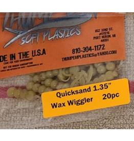 Thump'Em Wax Wiggler 1.35" Quick Sand*/