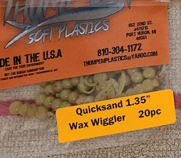Thump'Em Wax Wiggler 1.35" Quick Sand*/