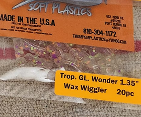 Thump'Em Wax Wiggler 1.35" Glow Wonder*/