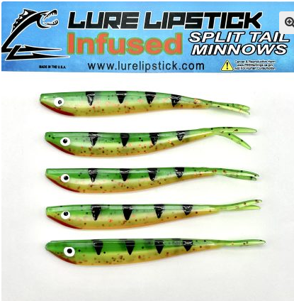 Lure Lipstick Lure LipStick Split Tail 4" Richie
