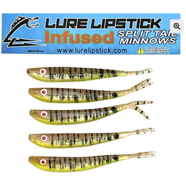 Lure Lipstick Lure LipStick Split Tail 4" Goliath Log Perch