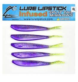 Lure Lipstick Lure Lipstick Split Tail 4" Mighty Mike