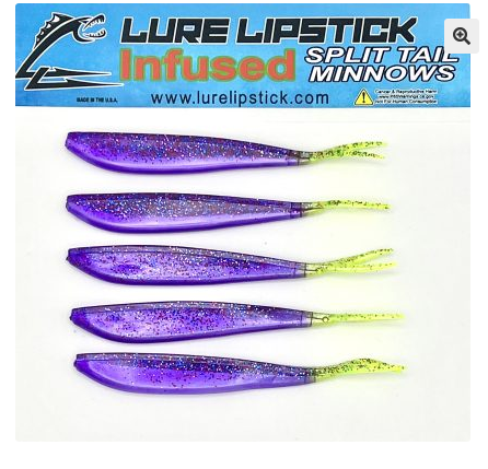 Lure Lipstick Lure Lipstick Split Tail 4" Mighty Mike