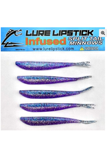 Lure Lipstick Lure LipStick Split Tail 4" Blueberry Sparkle