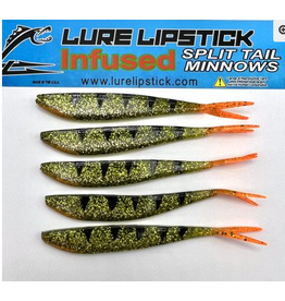 Lure Lipstick Lure LipStick Split Tail 4" Camo Perch