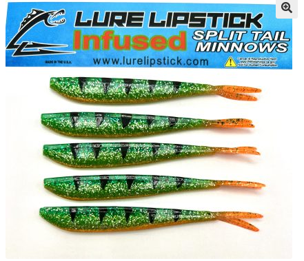 Lure Lipstick Lure LipStick Split Tail 4" Money Perch