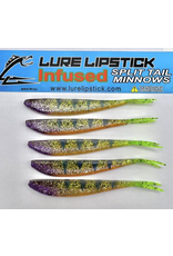 Lure Lipstick Lure LipStick Split Tail Minnow 4" Jason's Purple Perch