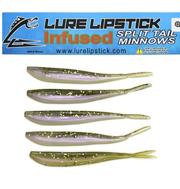 Lure Lipstick Lure LipStick Split Tail 4" Sassy Bass