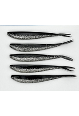 Lure Lipstick Lure LipStick Split Tail 4" Silver Pepper Shiner