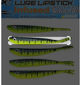 Lure Lipstick Lure Lipstick Split Tail 4"Junebug Log Perch
