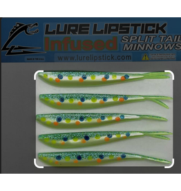 Lure Lipstick Lure LipStick Split Tail 4" Green Mystic
