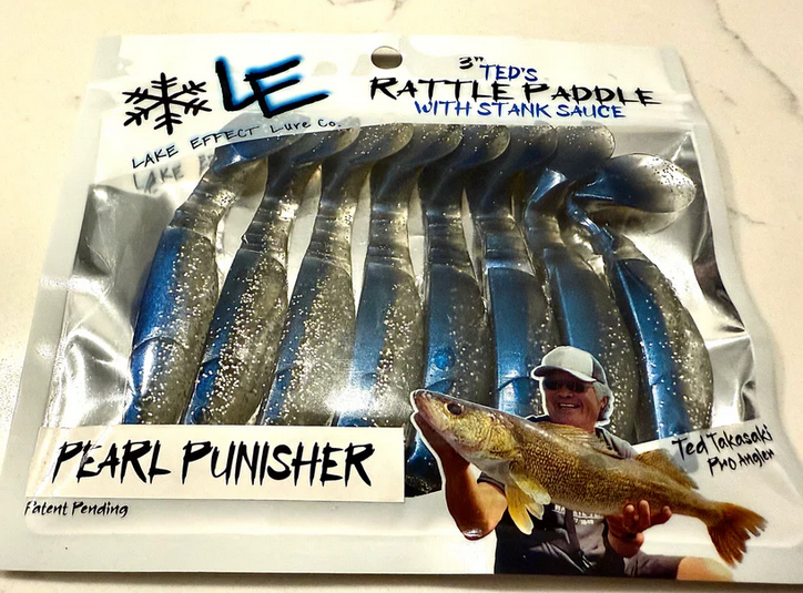 lakeeffect LE 3" Rattle Paddle Pearl Punsiher