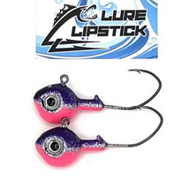 Lure Lipstick Lure LipStick Walleye Jigs 2 pk. Purple Ice Killa 1/2 oz.