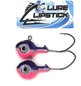 Lure Lipstick Lure Lip Stick Walleye Jigs 2 pk. Purple Ice Killa 3/4 oz.