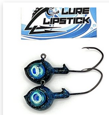 Lure Lipstick Lure Lip Stick Walleye Jigs 2 pk. Azz Wuppin 1/2 oz.