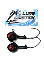 Lure Lipstick Lure Lip Stick Walleye Jigs 2 pk. Black 1/2 oz.