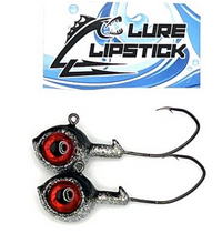 Lure Lipstick Lure Lip Stick Walleye Jigs 2 pk. Black Ice 1/2 oz.