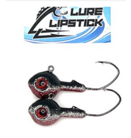 Lure Lipstick Lure LipStick Walleye Jigs 2 pk. Vampire 1 oz.