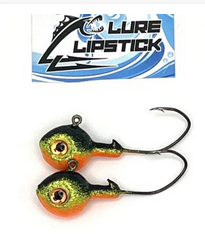 Lure Lipstick Lure LipStick Walleye Jigs 2 pk. Perch 3/4 oz.