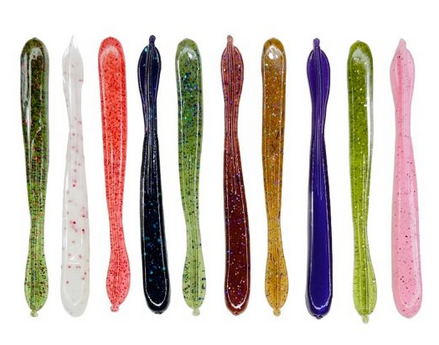 Quiet Cove Spade Worm 4" Casper 10 pk