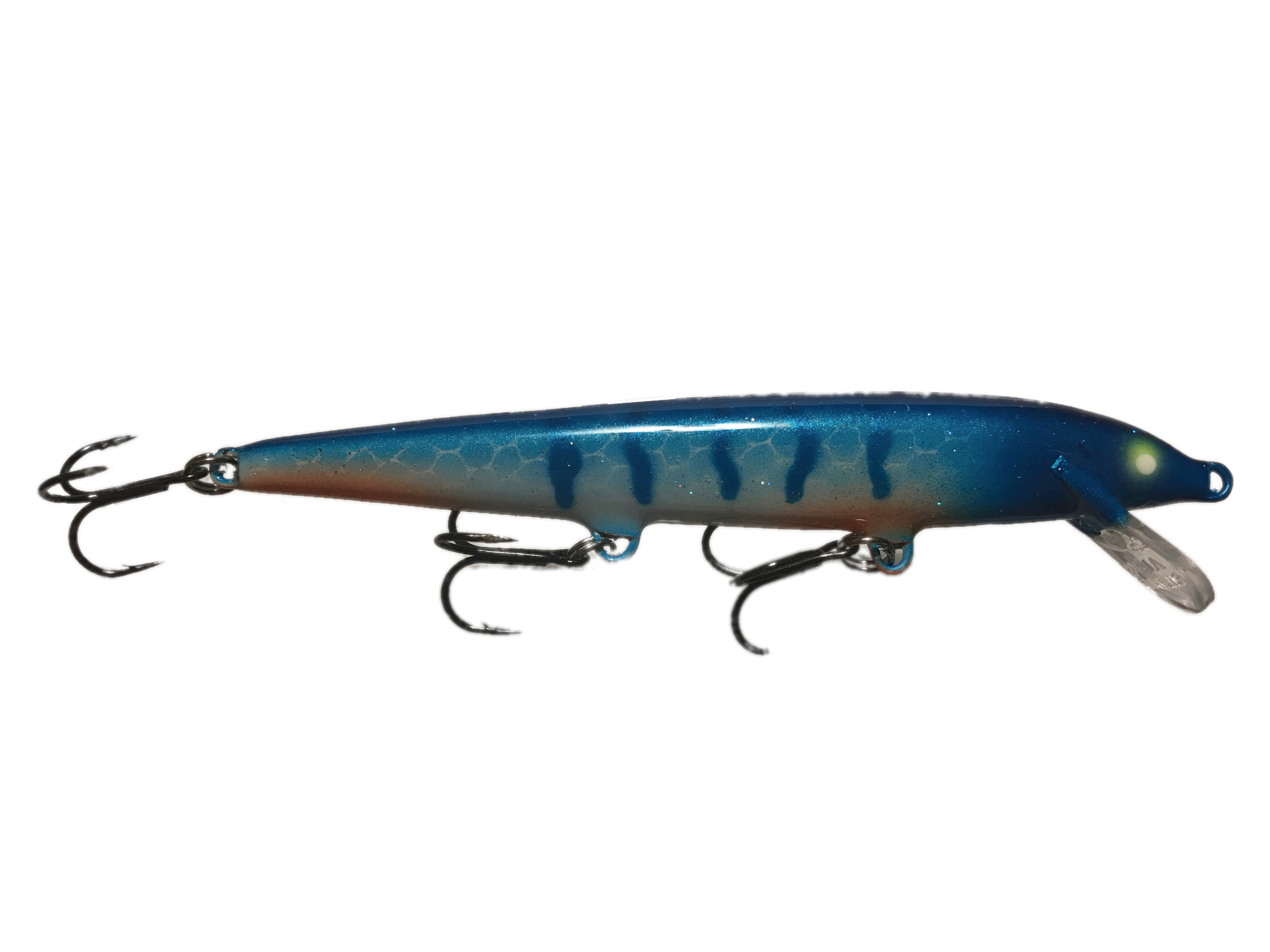 Wicked Custom jigs WCustom Rapala F-11 Blue Perch